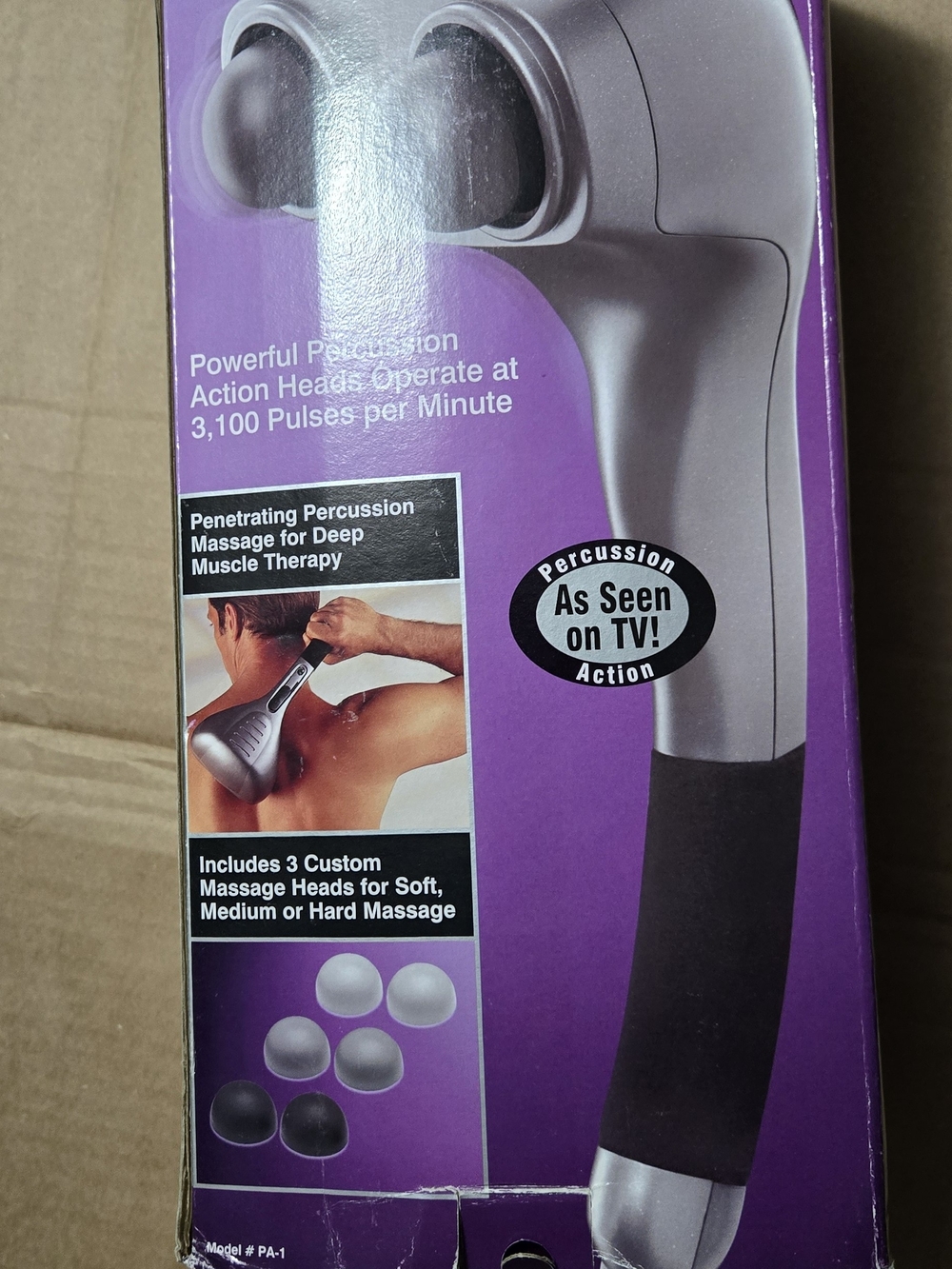 Homedics PA-1 Percussion Massager Gray & Black